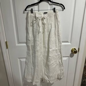 White J Crew Maxi Skirt